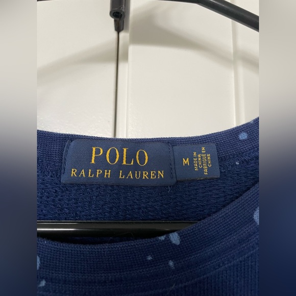 Men’s Polo Ralph Lauren Blue Sweater Size Medium - Picture 2 of 2